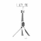 P60D Fill Light Bluetooth Mobile Phone Selfie Stick(White) - 1