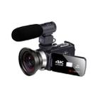 4K HD Night Vision 48MP Home WiFi Live Camcorder DV Digital Camera, Style:Microphone + Wide-angle Lens - 1