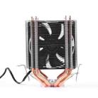 Desktop Computer 6 Copper Tube CPU Radiator Super Quiet PWM Single Fan - 1