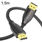 1.5m 1.4 Version DP Cable Gold-Plated Interface 8K High-Definition Display Computer Cable(Black) - 1