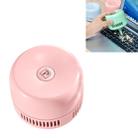 Portable Mini Vacuum Cleaner Desktop Debris Cleaning Student Charging Wireless Handheld Keyboard Cleaner(Pink) - 1