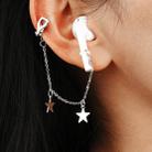 2 PCS For AirPods Wireless Earphone Anti-lost Earring Ear Chain(White K) - 1