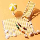Ordinary Beach Series Photography Props Decoration Still Life Jewelry Food Set Shot Photo Props(Yellow) - 1