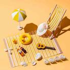 Hardcover Beach Series Photography Props Decoration Still Life Jewelry Food Set Shot Photo Props(Yellow) - 1