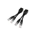 2 Sets RJ45 Network Signal Splitter Upoe Separation Cable, Style:U-01 4 Crystal Heads - 1