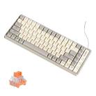 LANGTU GK85 85 Keys Gold Shaft Mechanical Wired Keyboard. Cable Length: 1.5m, Style:Glowing Version (Beige Knight) - 1