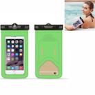 5 PCS  Suitable For Mobile Phones Under 6 Inches Mobile Phone Waterproof Bag With Armband And Compass(Green) - 1