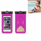 5 PCS  Suitable For Mobile Phones Under 6 Inches Mobile Phone Waterproof Bag With Armband And Compass(Pink) - 1