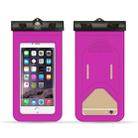 5 PCS  Suitable For Mobile Phones Under 6 Inches Mobile Phone Waterproof Bag With Armband And Compass(Pink) - 2