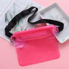 5 PCS  Three-layer Sealed PVC Waterproof Waist Bag Drifting Waterproof Bag(Pink) - 2