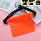 5 PCS  Three-layer Sealed PVC Waterproof Waist Bag Drifting Waterproof Bag(Orange) - 1