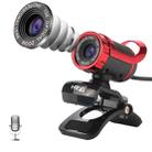 HXSJ A859 480P Computer Network Course Camera Video USB Camera Built-in Sound-absorbing Microphone(No Camera Function  Red) - 1