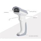 Deli 14881 Handheld Scanner Express Delivery Supermarket One-dimensional Code Wireless Barcode Scanner(White) - 5