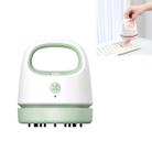 C502 Office Desktop Keyboard Cleaning Vacuum Cleaner USB Charging Mini Portable Car Vacuum Cleaner(Green) - 1