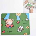 5 PCS Creative Cute Cartoon Rabbit Girl Mouse Pad Laptop Student Mouse Pad(Hide and seek) - 1