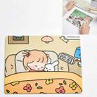 5 PCS Creative Cute Cartoon Rabbit Girl Mouse Pad Laptop Student Mouse Pad(Sleeping) - 1