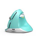 DELUX M618Mini Colorful Wireless Luminous Vertical Mouse Bluetooth Rechargeable Vertical Mouse(Mint Green) - 1