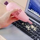 C501 Wireless Car Carrot Vacuum Cleaner USB Charging Desktop Keyboard Cleaning Mini Vacuum Cleaner(Pink) - 1