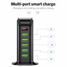 USLION 5V/4A 5 USB Port Charger Vertical Universal Travel Smart Digital Display Charger, Plug Type:US Plug - 2