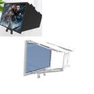F13 12 inch Mobile Phone Screen Amplifier Foldable Three-sided Shading HD Blu-ray 3D Video Amplifier(White) - 1