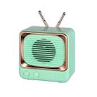 DW02 TV Shape Retro Bluetooth Wireless Speaker Mini Portable Card Audio(Green) - 1