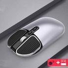 M203 2.4Ghz 5 Buttons 1600DPI Wireless Optical Mouse Computer Notebook Office Home Silent Mouse, Style:2.4G+Bluetooth(Gray) - 1