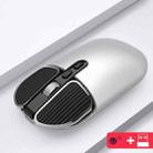 M203 2.4Ghz 5 Buttons 1600DPI Wireless Optical Mouse Computer Notebook Office Home Silent Mouse, Style:2.4G+Bluetooth(Silver) - 1