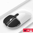 M203 2.4Ghz 5 Buttons 1600DPI Wireless Optical Mouse Computer Notebook Office Home Silent Mouse, Style:2.4G+Bluetooth(White) - 1