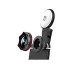 3 in 1 Wide Angle + Macro + Fill Light Mobile Phone SLR Camera Lens(Black) - 2