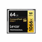 Lexar 1066X CF Card Camera SLR Camera High-speed Memory Card, Capacity: 64GB - 1