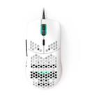 Ajazz 7 Buttons Lightweight Hole Gaming Mouse, Cable Length: 1.7m, Chip:3325(White) - 1