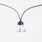 AIRPODS Wireless Headset Anti-lost Chain Strong Magnetic Sleeve Titanium Steel Stainless Steel Color Retention Anti-lost Necklace(Black Gold) - 1