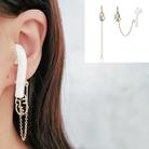 3 PCS Universal Bluetooth Headset Anti-lost Ear Chain Creative Line Face Mask Ear Buckle Earrings - 1