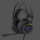 Ajazz DHG160 Computer Gaming Headset Head-mounted Game 7.1-channel Listening to the Sound Super Bass with Wheat(Black) - 1