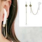 Universal Bluetooth Headset Anti-lost Ear Chain Pentagram Ear Wire Earrings - 1