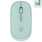 Ajazz DMT045 1600DPI 4-buttons Wireless Silent Ultra-thin Notebook Home Business Office Portable Rechargeable Mouse, Style:2.4G(Blue) - 1