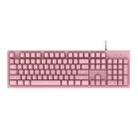 Ajazz DKS100 104 Keys Office Luminous Game Tea Axis Mechanical Keyboard, Cable Length: 1.5m(Cherry Blossom Powder) - 1