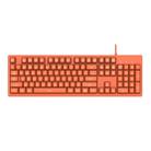 Ajazz DKS100 104 Keys Office Luminous Game Tea Axis Mechanical Keyboard, Cable Length: 1.5m(Orange) - 1