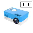 S261/J16 Home Mini HD 1080P Portable LED Projector, Support TF Card / AV / U Disk, Plug Specification:US Plug(Blue White) - 1