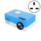 S261/J16 Home Mini HD 1080P Portable LED Projector, Support TF Card / AV / U Disk, Plug Specification:UK Plug(Blue White) - 1