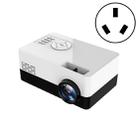 S261/J16 Home Mini HD 1080P Portable LED Projector, Support TF Card / AV / U Disk, Plug Specification:AU Plug(White Black) - 1