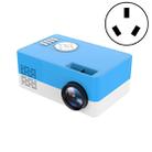 S261/J16 Home Mini HD 1080P Portable LED Projector, Support TF Card / AV / U Disk, Plug Specification:AU Plug(Blue White) - 1