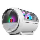 GAMEKM Genki Bomb Personality Gaming Internet Cafe Side Through Gaming Case USB 3.0 Water-cooled Desktop Computer Case(White) - 2