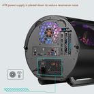 GAMEKM Genki Bomb Personality Gaming Internet Cafe Side Through Gaming Case USB 3.0 Water-cooled Desktop Computer Case(White) - 4