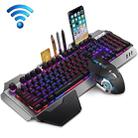 K680 Rechargeable Wireless Keyboard and Mouse Set(Black Mixed Color) - 1
