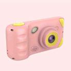 A200L 4.39 inch Cute Cartoon Style High-definition Camera Toy Front and Rear Dual-lens Camera Children Digital Camera(Pink) - 1