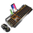 670 Wireless Charging Gaming Glow Keyboard and Mouse Set(Black) - 2