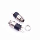 50 PCS Headphone Jack 3.5 Audio Jack 3-pin with Nut Vertical Dual-channel ROHS - 1