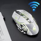 FREEDOM-WOLF X8 2400 DPI 6 Keys 2.4G Wireless Charging Silent Luminous Gaming Mechanical Mouse(White) - 1