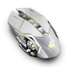 FREEDOM-WOLF X8 2400 DPI 6 Keys 2.4G Wireless Charging Silent Luminous Gaming Mechanical Mouse(White) - 2